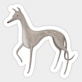 Whippet Portrait Sticker